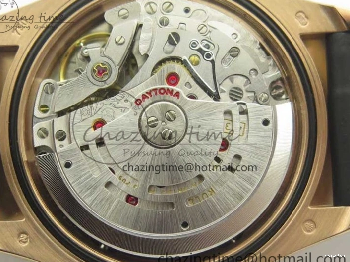 Best Dial ARF Clone Black Gold Rubber Rose On 1:1 Edition Super V2 Daytona 116515 Strap A4130 0225